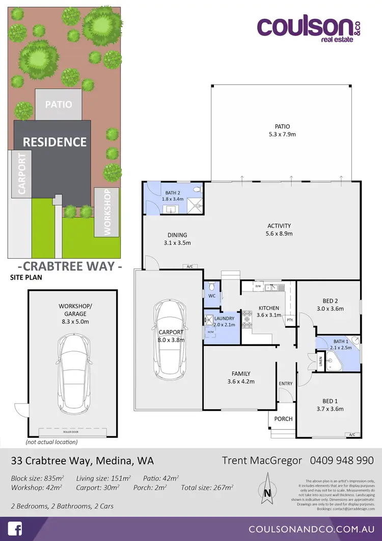 Floorplan of Homely house listing, 33 Crabtree Way, Medina WA 6167