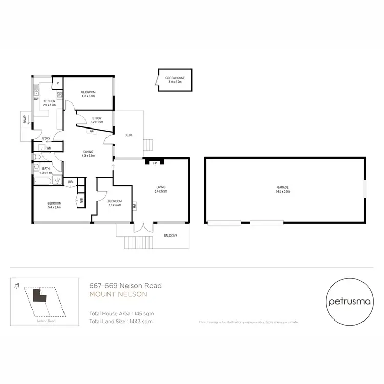 Floorplan of Homely house listing, 667-669 Nelson Road, Mount Nelson TAS 7007