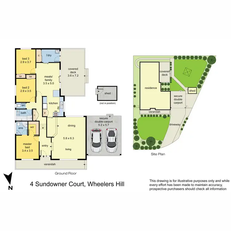 Floorplan of Homely house listing, 4 Sundowner Court, Wheelers Hill VIC 3150