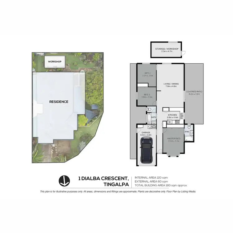 Floorplan of Homely house listing, 1 Dialba Crescent, Tingalpa QLD 4173