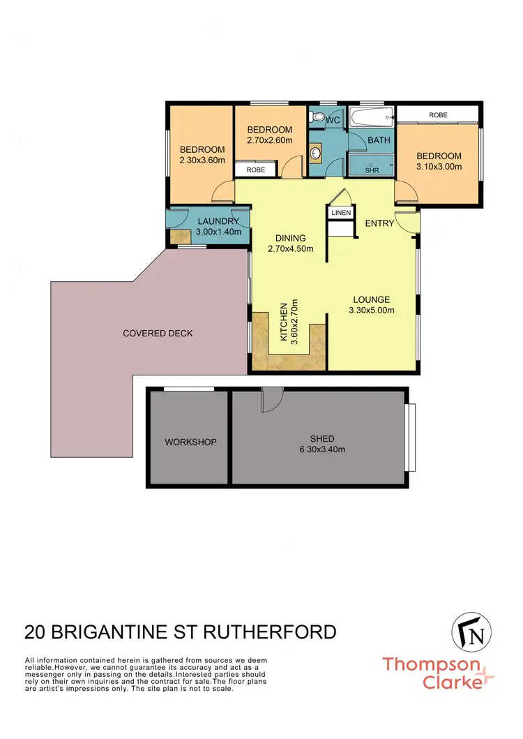 Floorplan of Homely house listing, 20 Brigantine Street, Rutherford NSW 2320