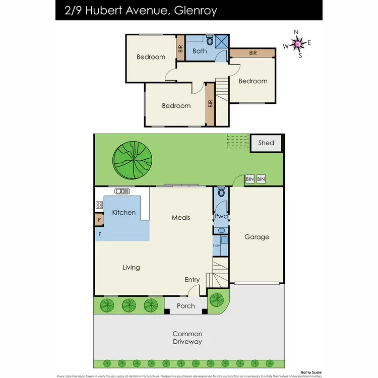 Floorplan of Homely townhouse listing, 2/9 Hubert Avenue, Glenroy VIC 3046