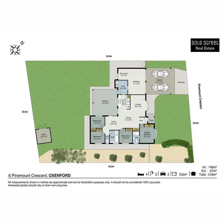 Floorplan of Homely house listing, 6 Pinemount Crescent, Oxenford QLD 4210