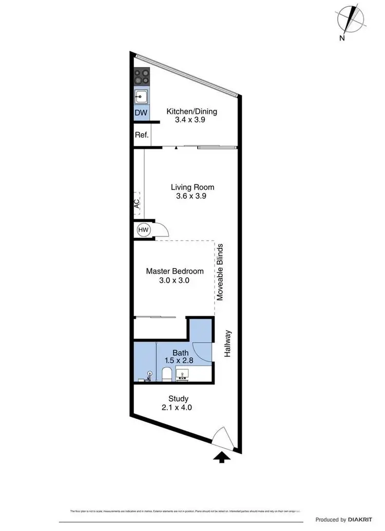 Floorplan of Homely apartment listing, 19/565 Flinders Street, Melbourne VIC 3000
