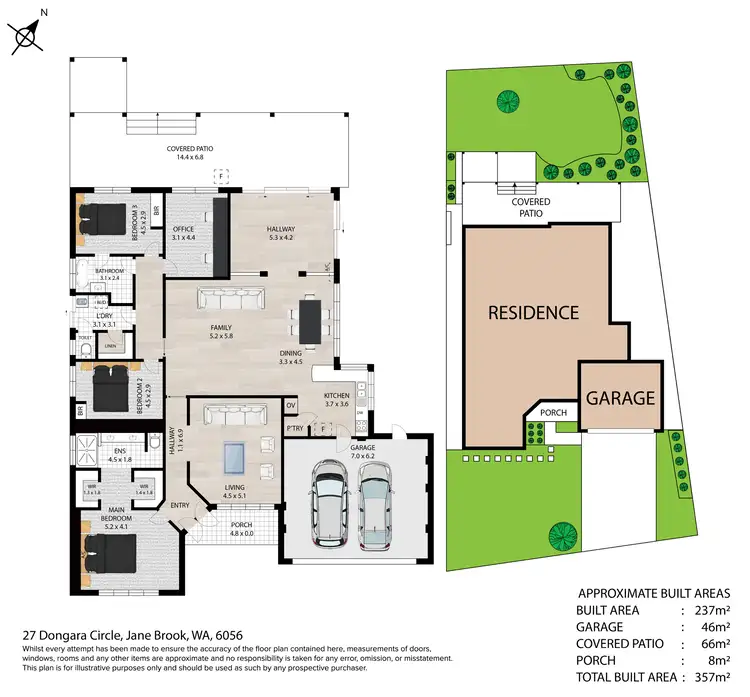 Floorplan of Homely house listing, 27 Dongara Circle, Jane Brook WA 6056