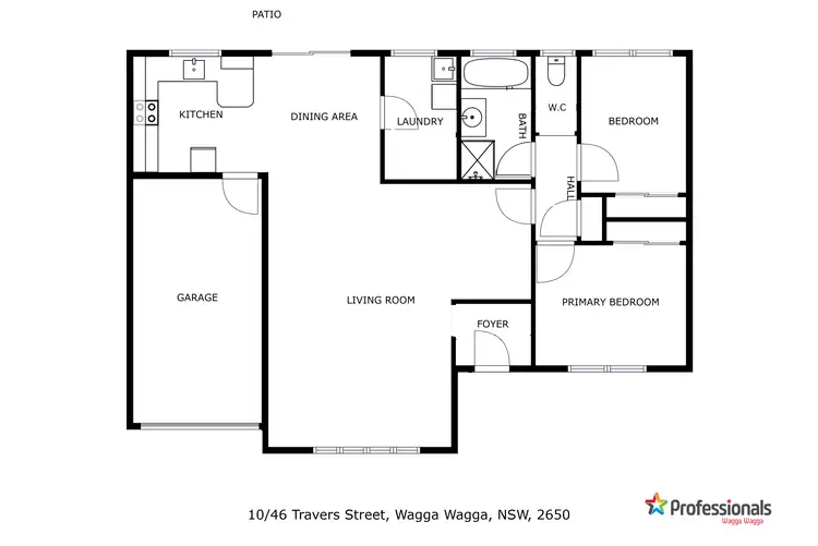 Floorplan of Homely house listing, 10/46 Travers Street, Wagga Wagga NSW 2650