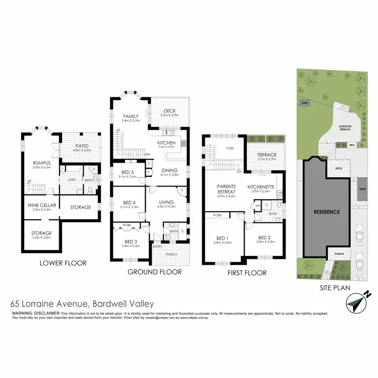 Floorplan of Homely house listing, 65 Lorraine Avenue, Bardwell Valley NSW 2207