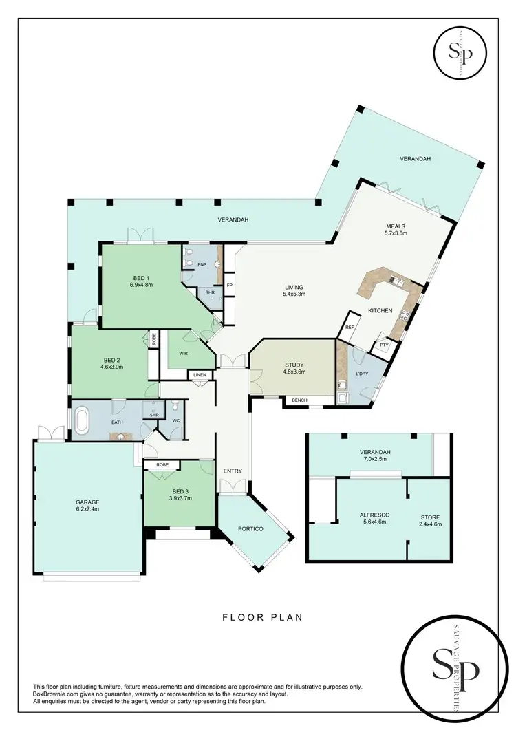 Floorplan of Homely house listing, 12 Santavea Mews, Halls Head WA 6210