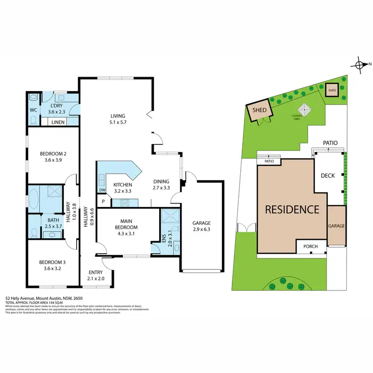 Floorplan of Homely house listing, 52 Hely Avenue, Mount Austin NSW 2650