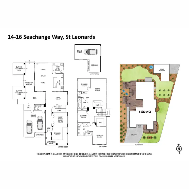 Floorplan of Homely house listing, 14-16 Seachange Way, St Leonards VIC 3223