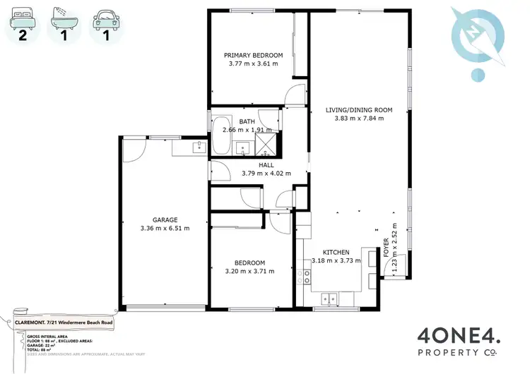 Floorplan of Homely unit listing, 7/21 Windermere Beach Road, Claremont TAS 7011
