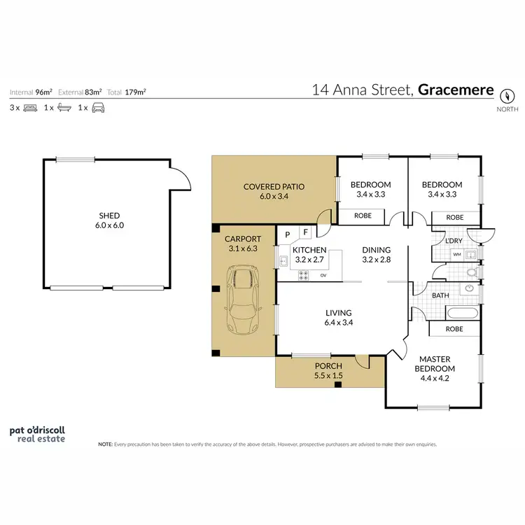 Floorplan of Homely house listing, 14 Anna Street, Gracemere QLD 4702
