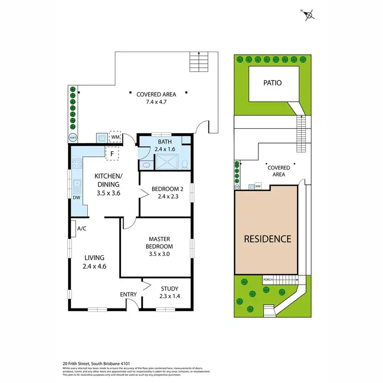 Floorplan of Homely house listing, 20 Frith Street, South Brisbane QLD 4101