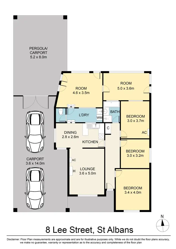 Floorplan of Homely house listing, 8 Lee Street, St Albans VIC 3021