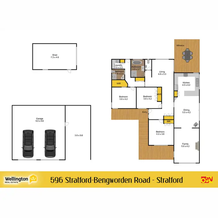 Floorplan of Homely rural property listing, Lot 1 596 Stratford Bengworden Road, Stratford VIC 3862
