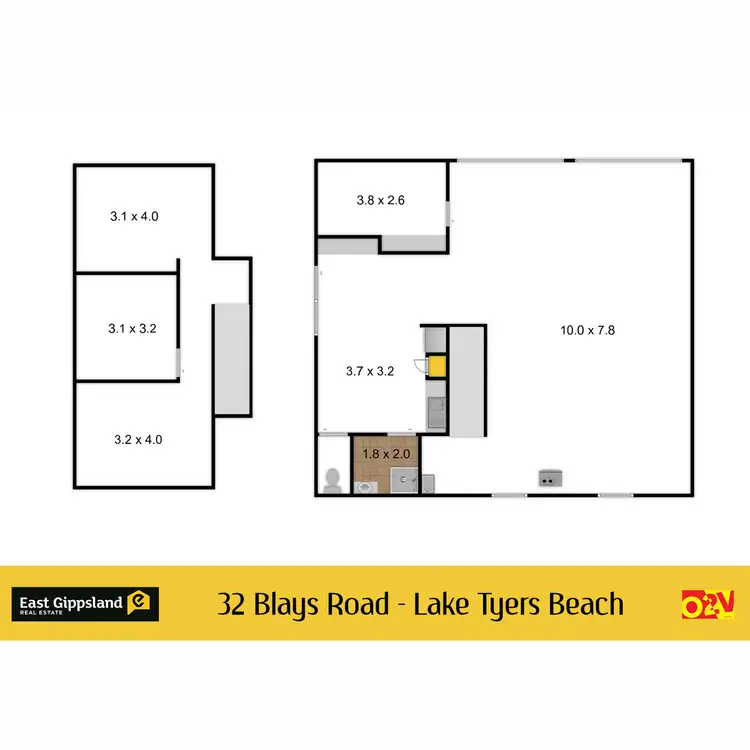 Floorplan of Homely house listing, 32 Blays Road, Lake Tyers Beach VIC 3909