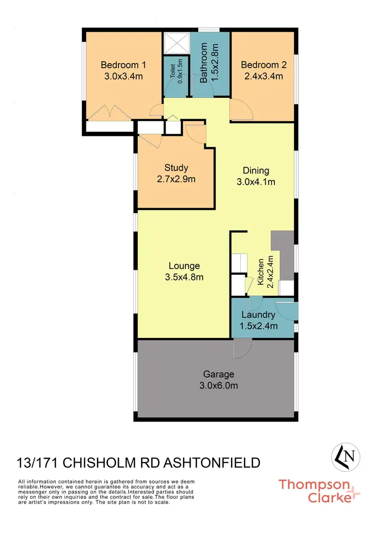 Floorplan of Homely villa listing, 13/171 Chisholm Road, Ashtonfield NSW 2323