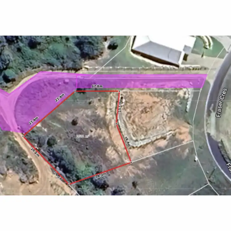 Floorplan of Homely land listing, 21 Fraser Crescent, Pacific Heights QLD 4703