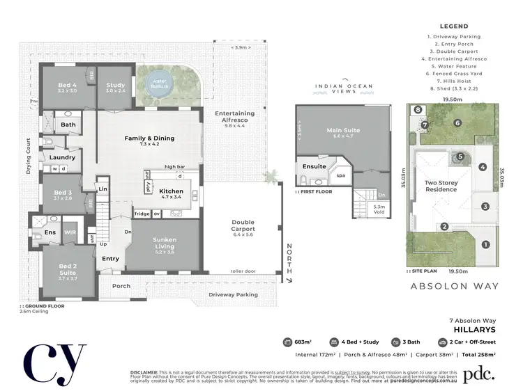 Floorplan of Homely house listing, 7 Absolon Way, Hillarys WA 6025