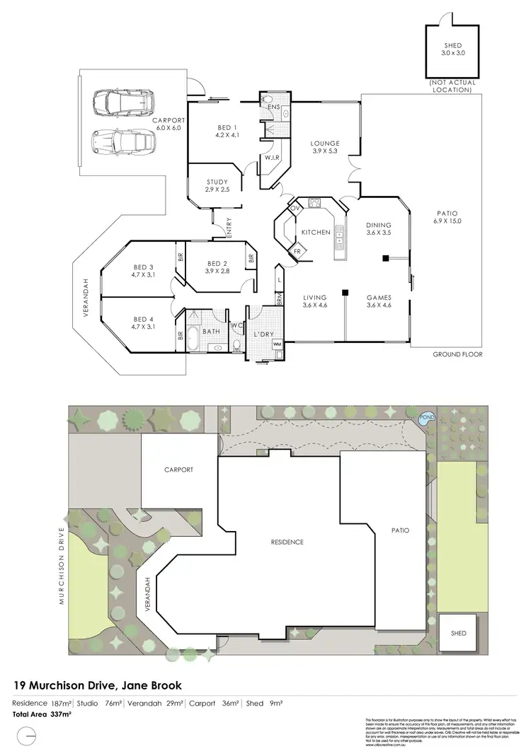 Floorplan of Homely house listing, 19 Murchison Drive, Jane Brook WA 6056
