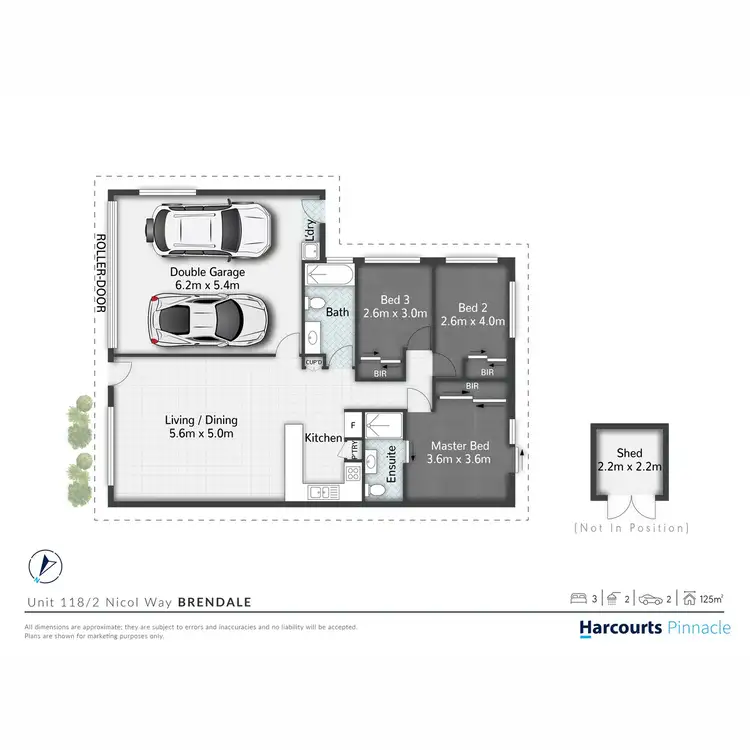 Floorplan of Homely villa listing, 118/2 Nicol Way, Brendale QLD 4500