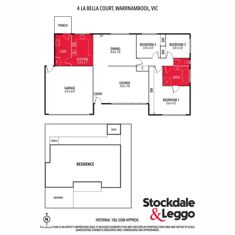 Floorplan of Homely townhouse listing, 4 La Bella Court, Warrnambool VIC 3280