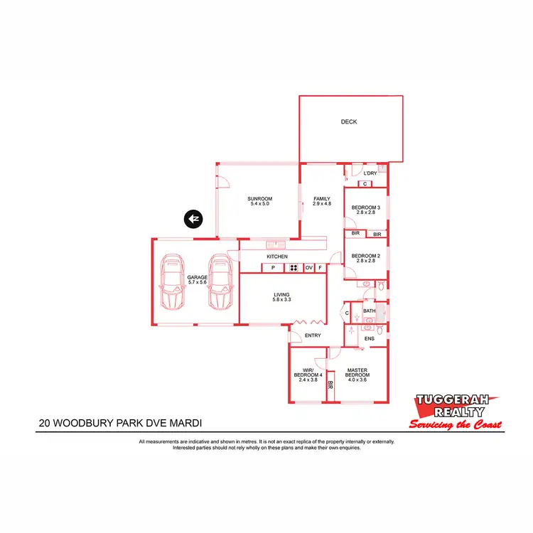 Floorplan of Homely house listing, 20 Woodbury Park Drive, Mardi NSW 2259