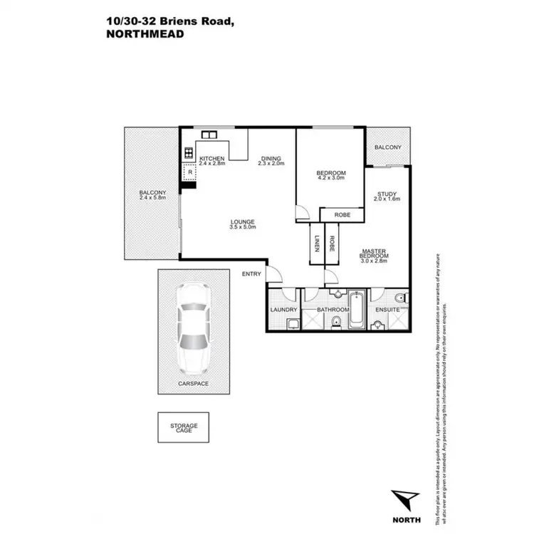 Floorplan of Homely apartment listing, 10/30-32 Briens Road, Northmead NSW 2152