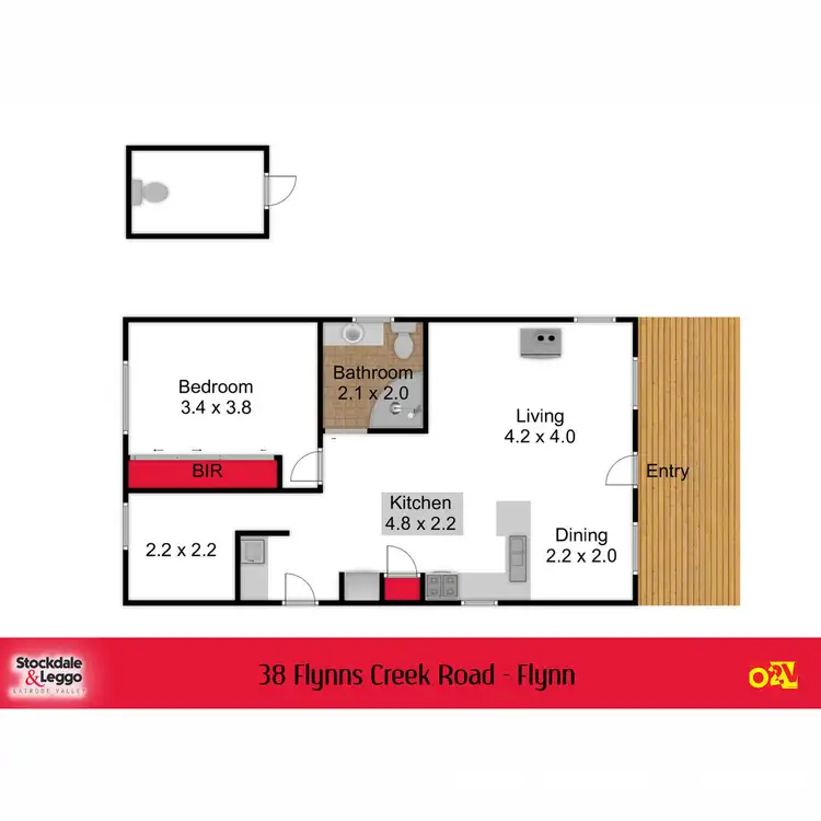 Floorplan of Homely house listing, 38 Flynns Creek Road, Flynn VIC 3844