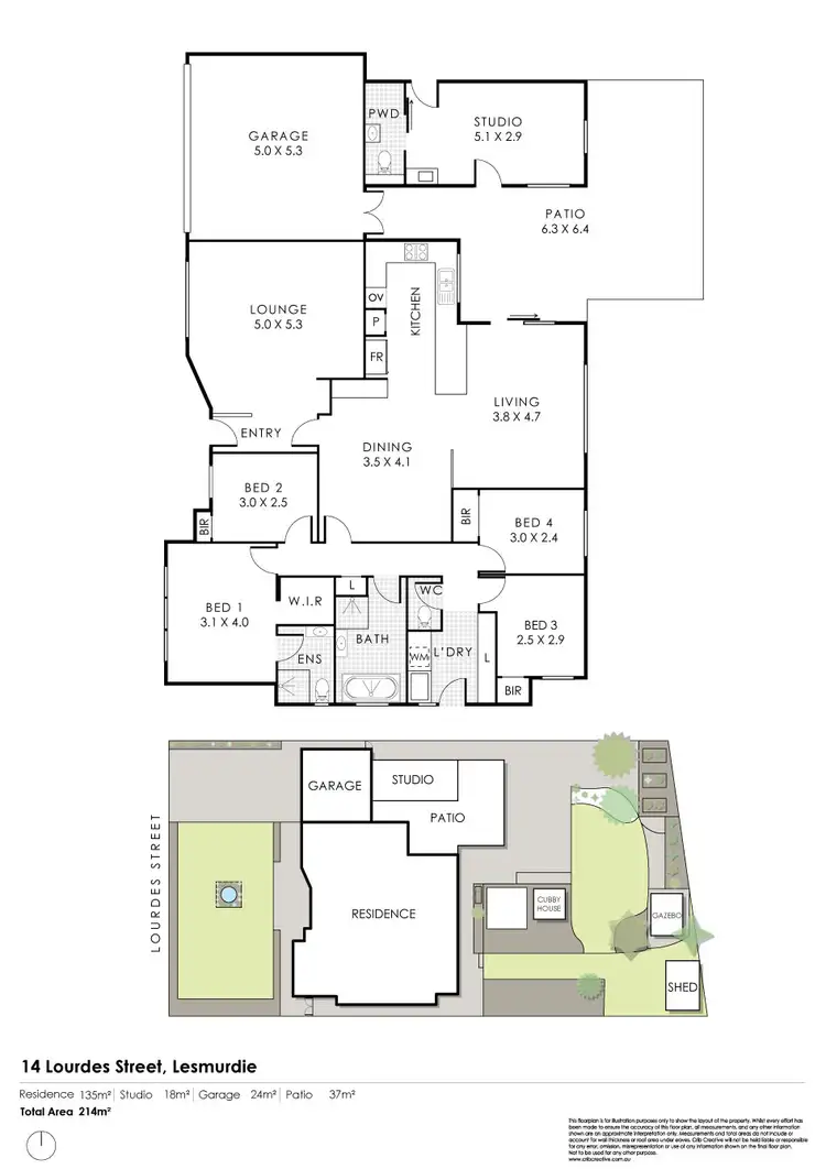 Floorplan of Homely house listing, 14 Lourdes Street, Lesmurdie WA 6076