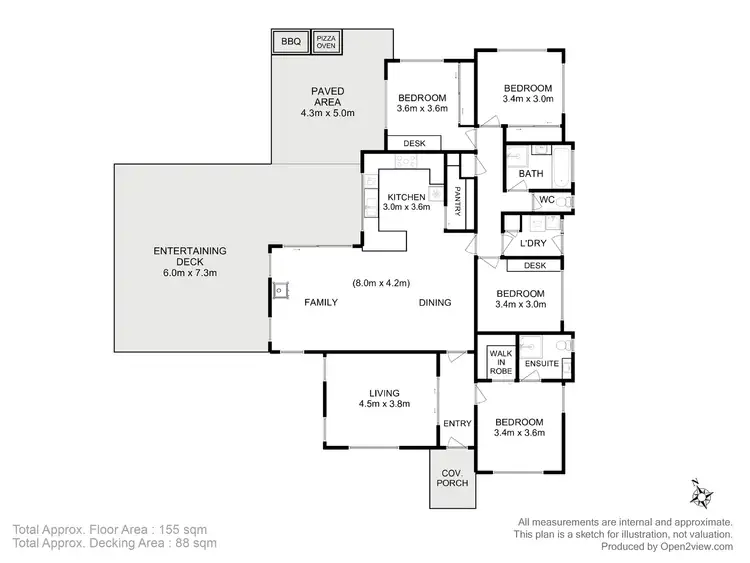 Floorplan of Homely house listing, 55 Braeview Drive, Old Beach TAS 7017