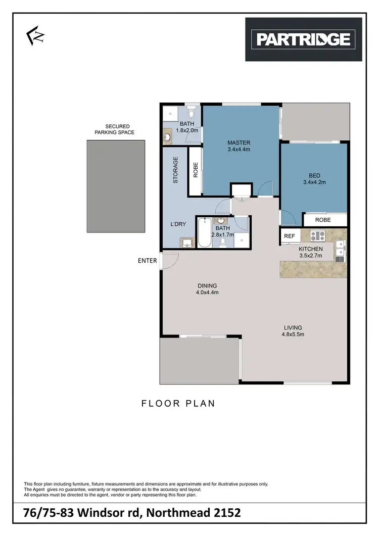 Floorplan of Homely apartment listing, 76/18-24 Murray Street, Northmead NSW 2152