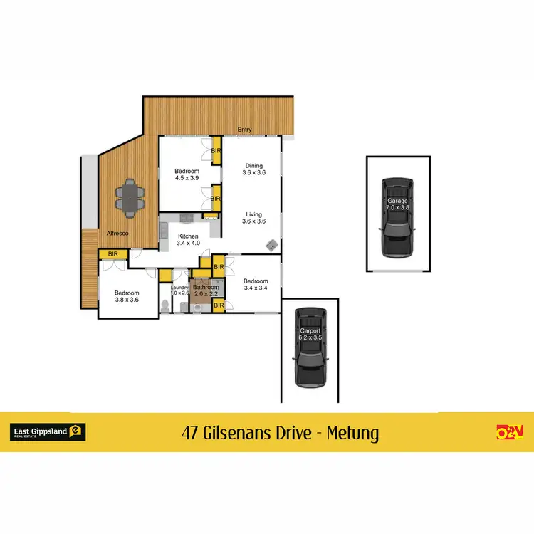 Floorplan of Homely house listing, 47 Gilsenans Drive, Metung VIC 3904