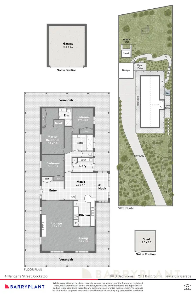 Floorplan of Homely house listing, 4 Nangana Street, Cockatoo VIC 3781