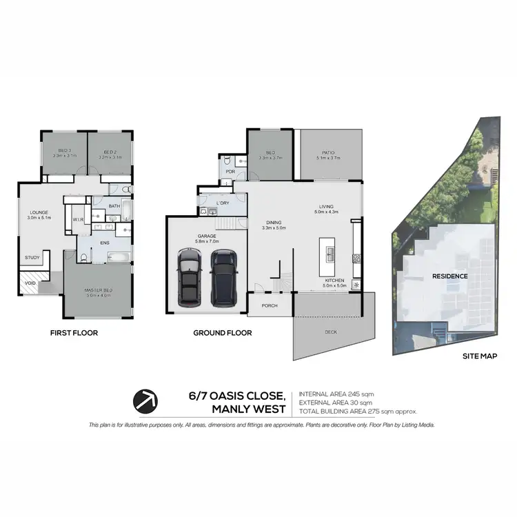 Floorplan of Homely house listing, 6/7 Oasis Close, Manly West QLD 4179