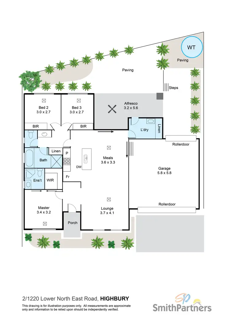 Floorplan of Homely house listing, 2/1220 Lower North East Road, Highbury SA 5089