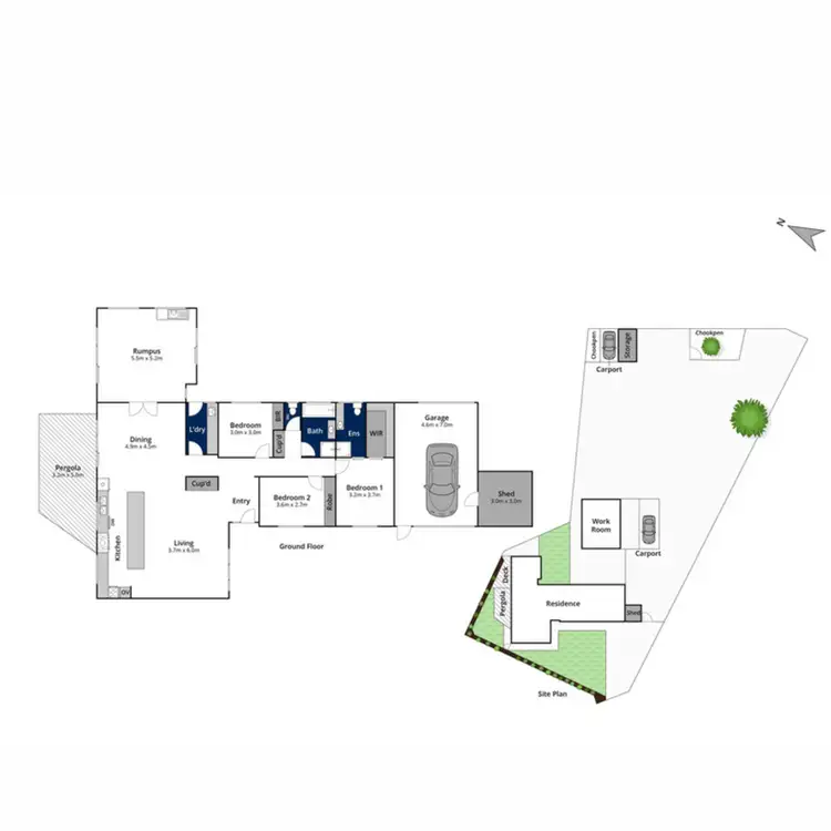 Floorplan of Homely house listing, 5 Liam Lane, Marshall VIC 3216