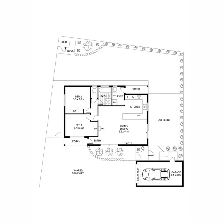 Floorplan of Homely unit listing, 1/5 Arden Avenue, Leopold VIC 3224