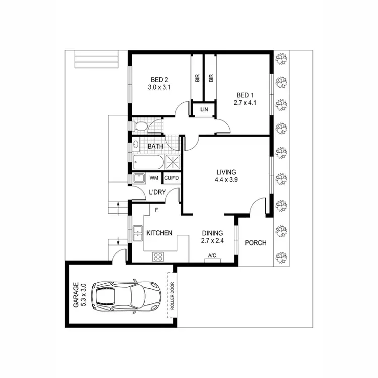 Floorplan of Homely unit listing, 11/12 Cedar Grove, Highton VIC 3216