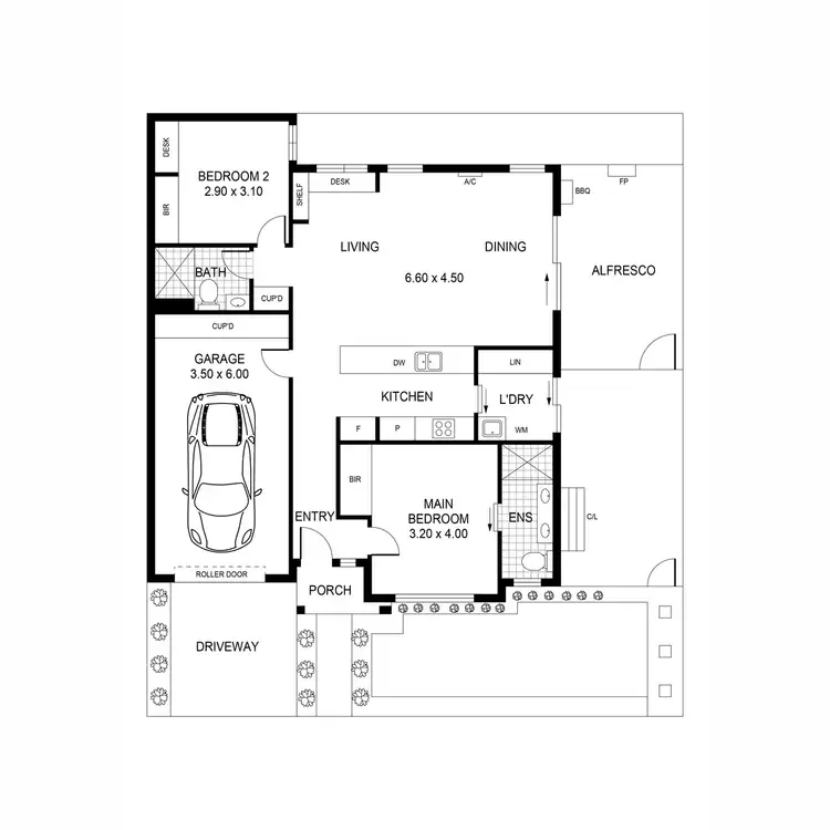 Floorplan of Homely unit listing, 1A Ising Street, Newcomb VIC 3219