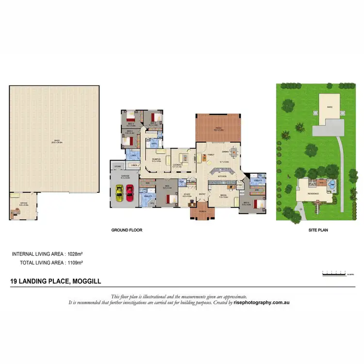 Floorplan of Homely house listing, 19 Landing Place, Moggill QLD 4070