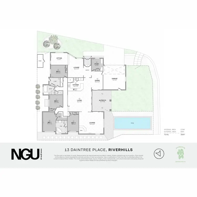 Floorplan of Homely house listing, 13 Daintree Place, Riverhills QLD 4074