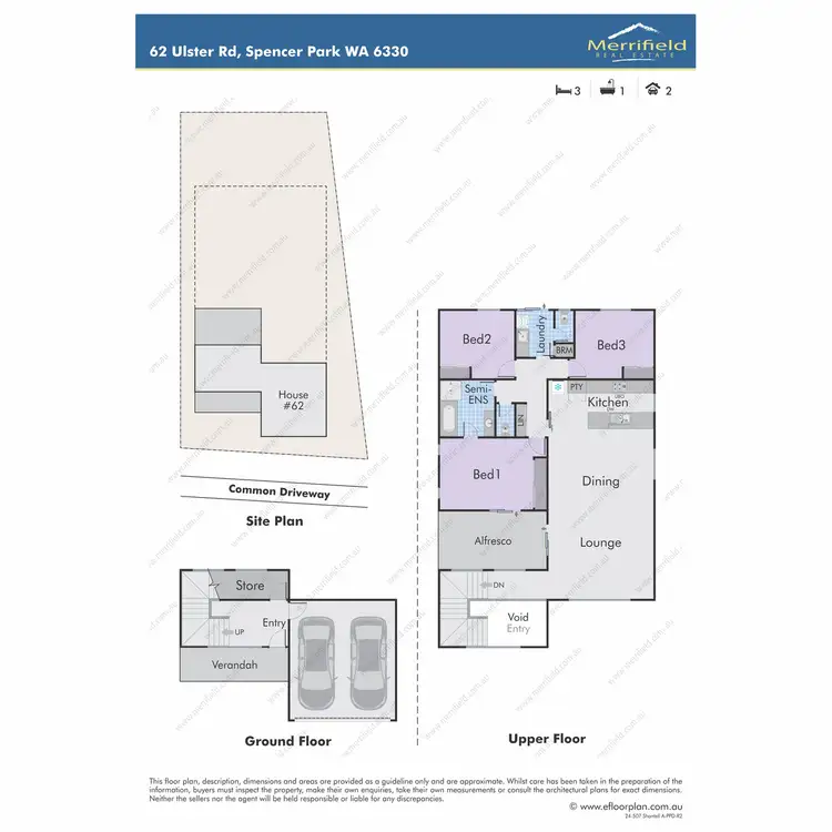 Floorplan of Homely townhouse listing, 62 Ulster Road, Spencer Park WA 6330