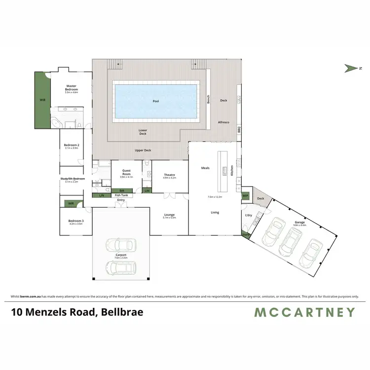 Floorplan of Homely house listing, 10 Menzels Road, Bellbrae VIC 3228