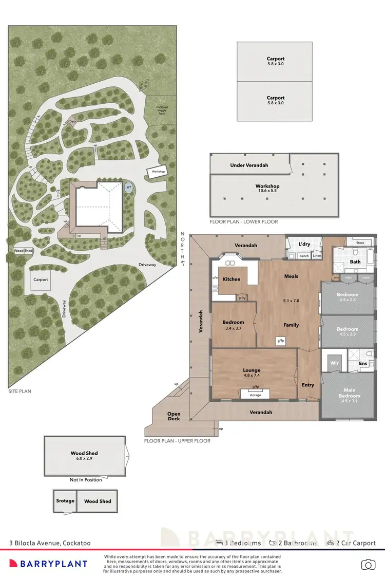 Floorplan of Homely house listing, 3 Bilocla Avenue, Cockatoo VIC 3781