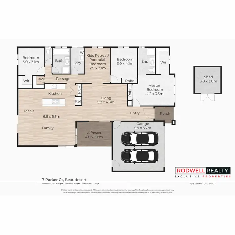 Floorplan of Homely house listing, 7 Parker Court, Beaudesert QLD 4285