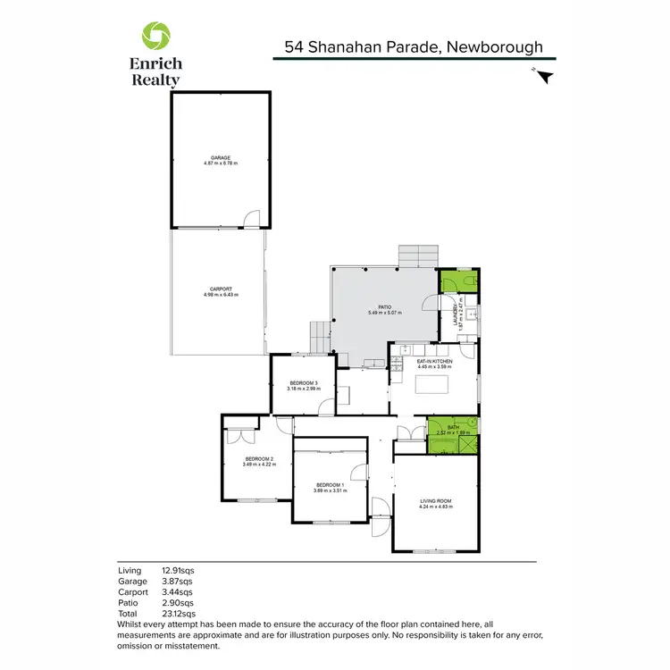 Floorplan of Homely house listing, 54 Shanahan Parade, Newborough VIC 3825