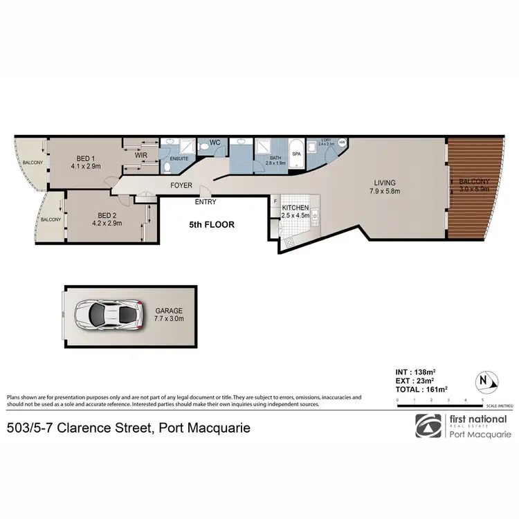 Floorplan of Homely apartment listing, 503/5-7 Clarence Street, Port Macquarie NSW 2444
