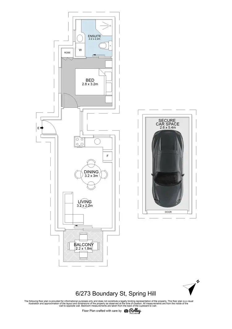 Floorplan of Homely unit listing, 273 Boundary Street, Spring Hill QLD 4000