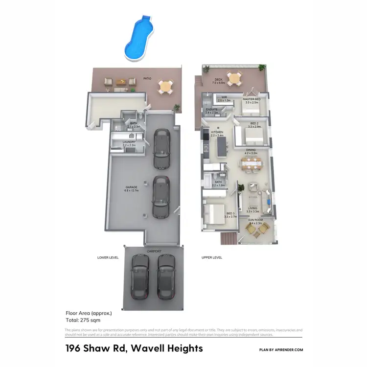 Floorplan of Homely house listing, 196 Shaw Road, Wavell Heights QLD 4012